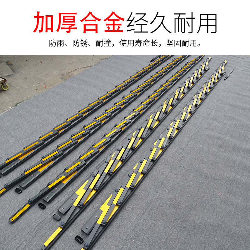 停车场栅栏道闸栏杆小区升降挡车杆铝F合金支持定制包邮8644双筋