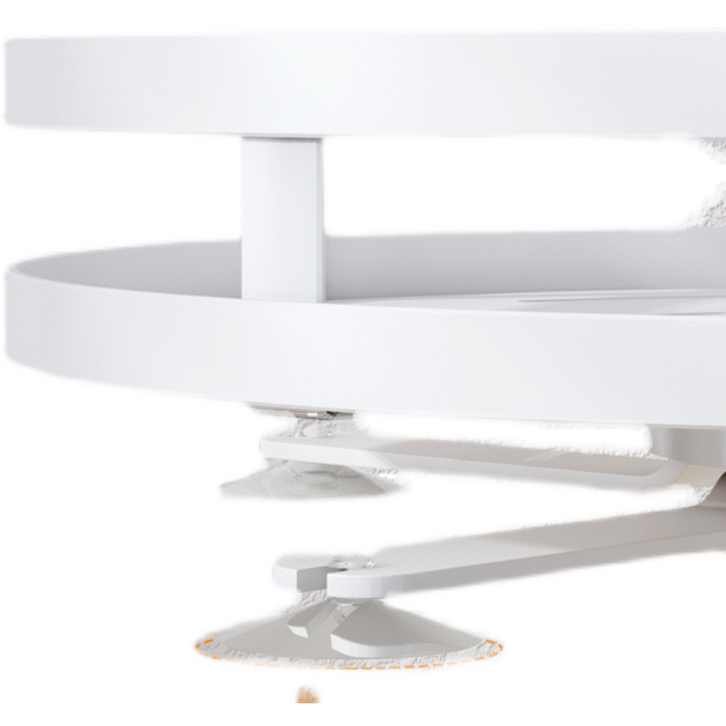 可旋转调味料架厨房台面多功能y多层收纳架转角调味瓶置物架子白