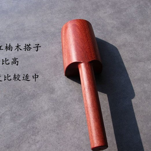 檀工紫砂工具做茶壶工具紫砂壶专用工具红楠木搭子锤泥片木锤子