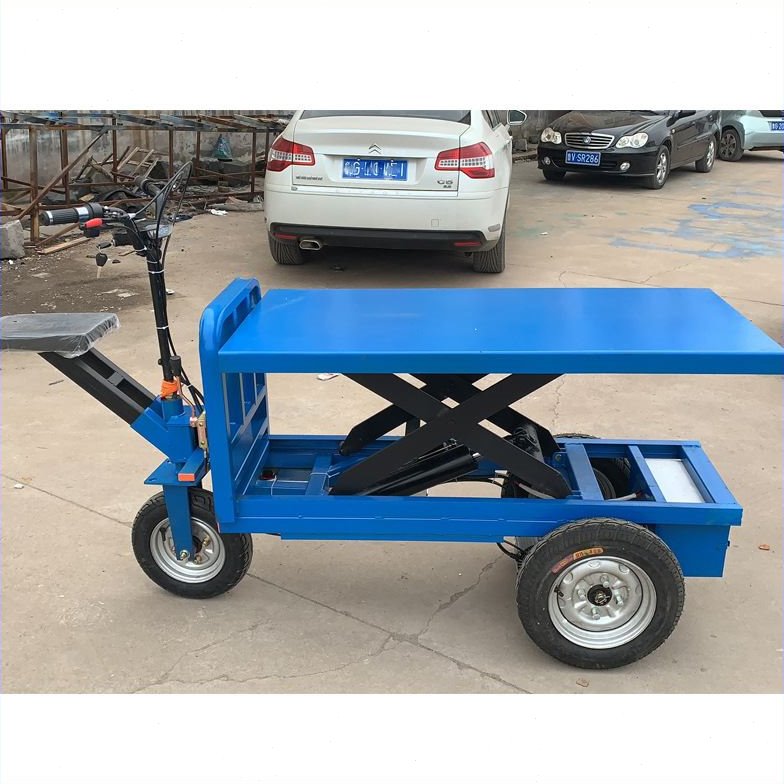 电动四轮平板车 站架式电动周转车 仓库车间大棚搬运车多种规格