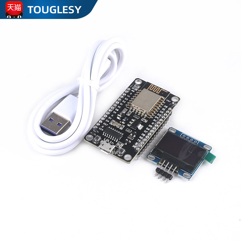 ESP8266串口 WIFI模块 CH340 数据线 OLED液晶屏 V3 物联网开发板