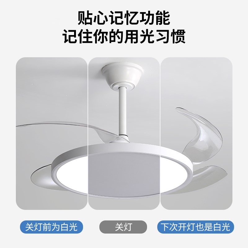 支持鸿蒙智联吊扇灯超薄智能客厅吊灯风扇一体新款简约隐形吊扇灯