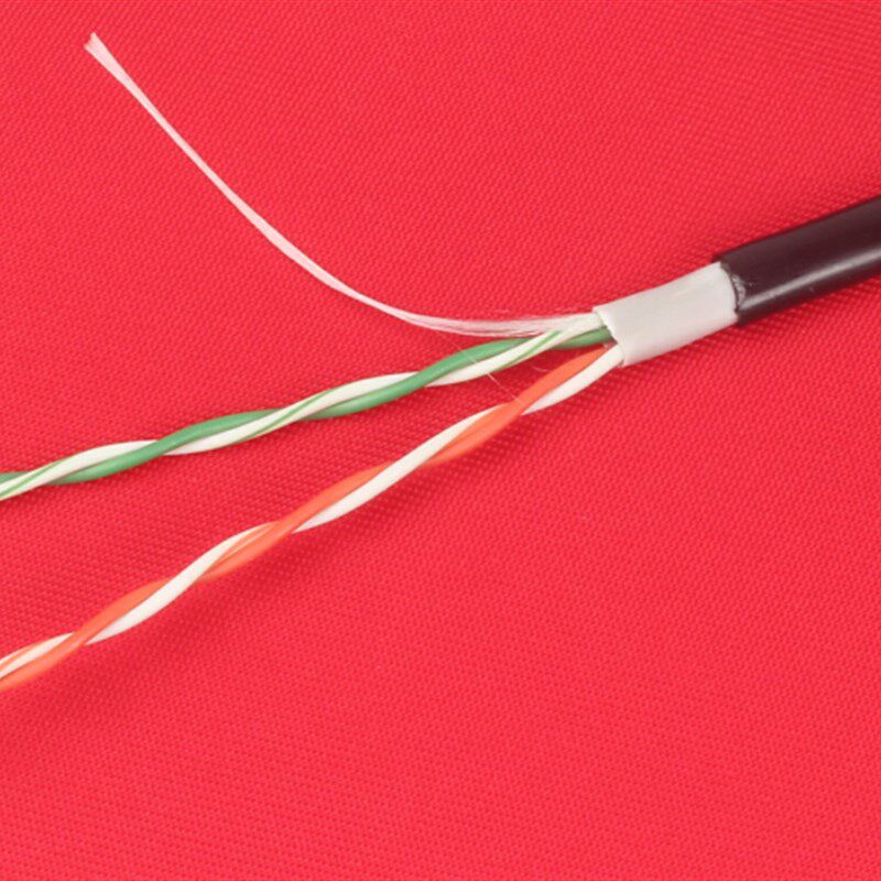 包邮室外4芯网线四芯监控网络线0.5铜包铝500米4芯网线