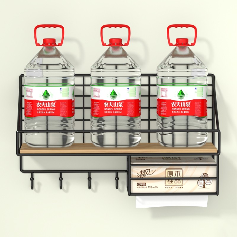 墙上置物架免打孔寝室床头宿舍收纳神器墙壁挂卧室书桌悬空收纳架