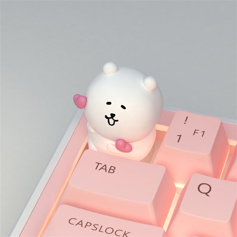 自嘲熊键帽吉伊卡哇键帽卡通树脂键帽机械键盘个性立体按键帽esc