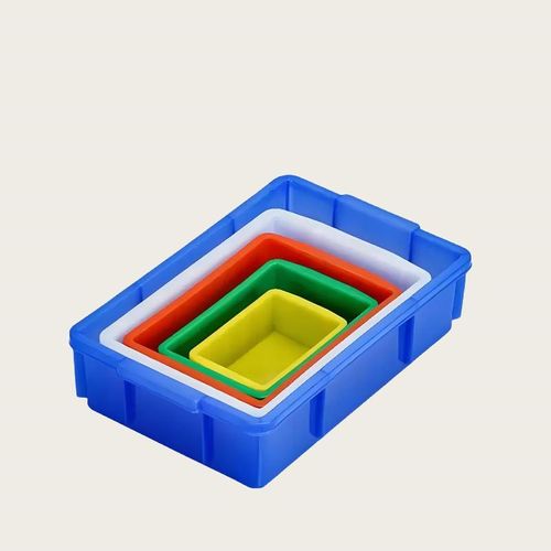 乔丰加厚周转箱塑料筐长方形五金工具螺丝胶箱收纳零件盒物料胶框