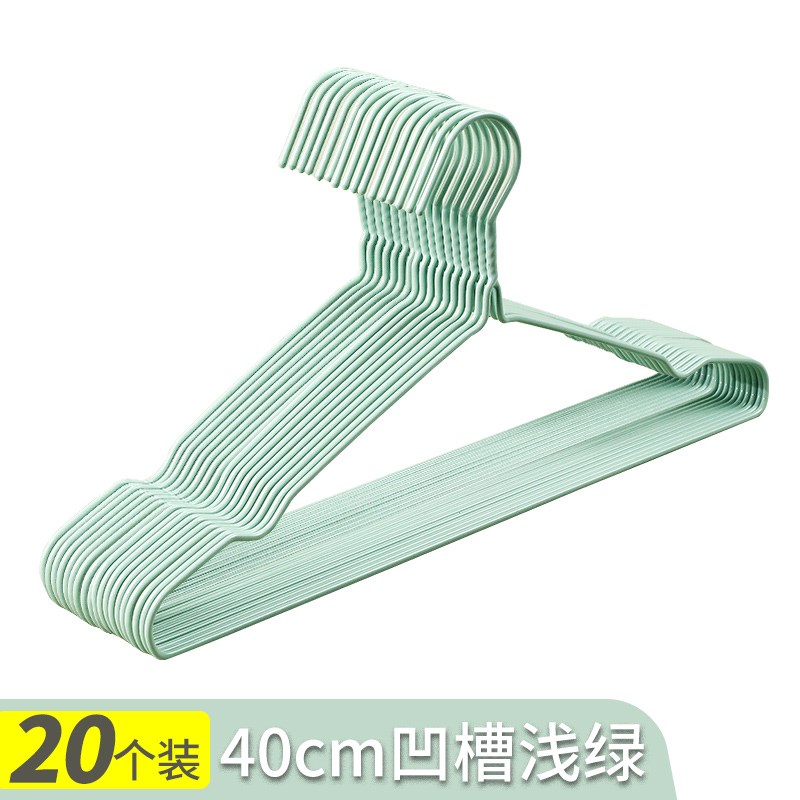 无痕浸塑高家用宿舍学生防肩角D爆款防走形衣架挂衣加粗衣挂