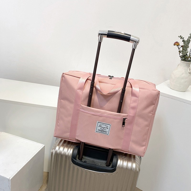 短途旅行包大容量女旅游手提收纳袋小型轻便学生行T李包可套拉杆