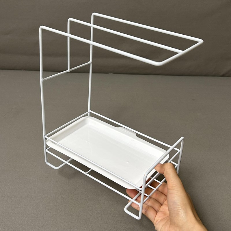 抹布架厨房专用免打孔多功能毛巾置物架沥水篮壁挂洗碗Z布海绵专