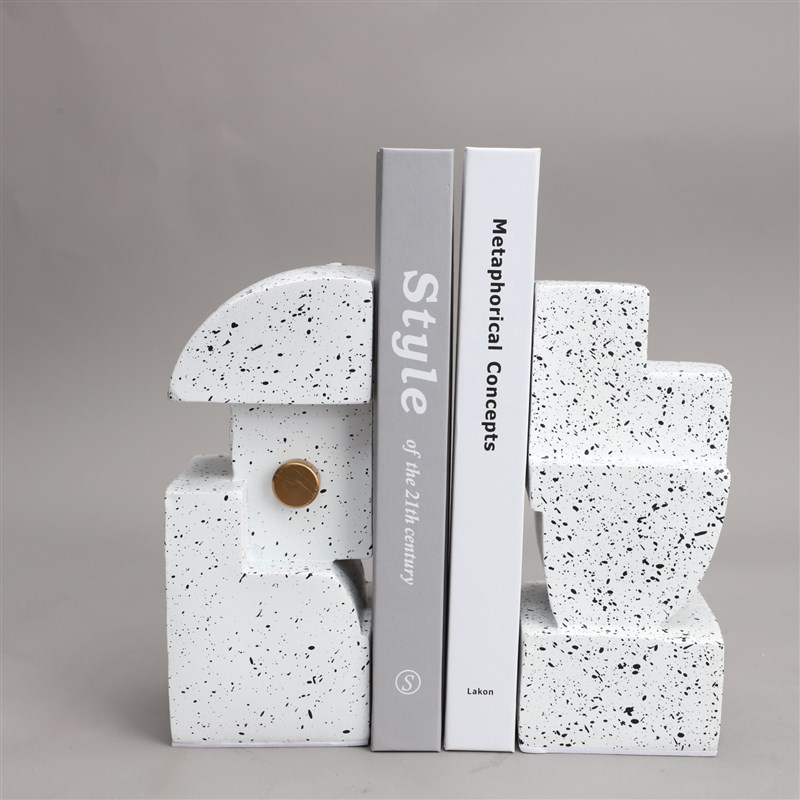 简约现代书挡软装饰m品摆件样板房间书柜办公室玄关客厅桌面艺术