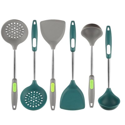 胶铲不粘锅铲不锈铲钢空心长柄汤勺漏勺炒硅菜DFQ2064煎子厨房烹