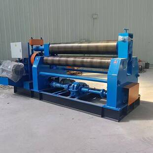 卷板机25+2500三辊卷板机厂家机械式升降涡轮蜗杆传动