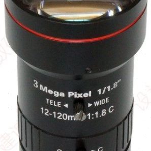 C口工业级长焦 1.8 120mm手动大变倍手动调光圈大镜头大靶面1