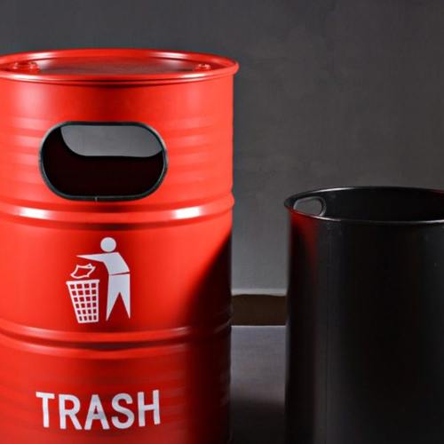 工业风铁艺大容量汽油桶邮筒垃圾桶健身房酒吧摄影道具装饰摆件