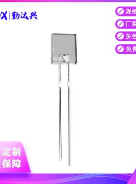 277白发红方形红色指示灯2*7*7mm红光直插式led灯珠发光二极管