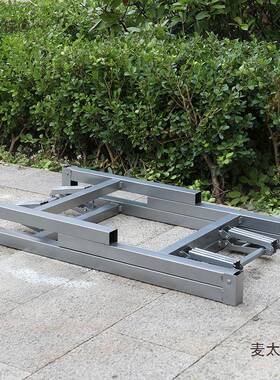 ll长方形折叠桌架子简易折叠桌子腿长桌腿支架小桌子架麦太保