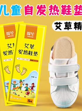 恒温冬季暖儿童加热男鞋垫女可充电神器艾草发热脚底走免行自发热