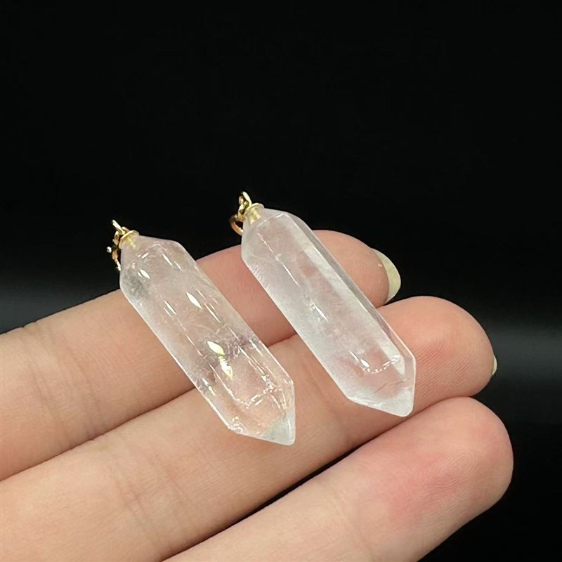 白水晶能能柱吊坠--H多样性发货-T禾