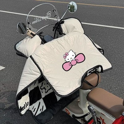 新款小羊皮防风被电动车挡风被全包防水冬季加Q绒加厚防水防寒保