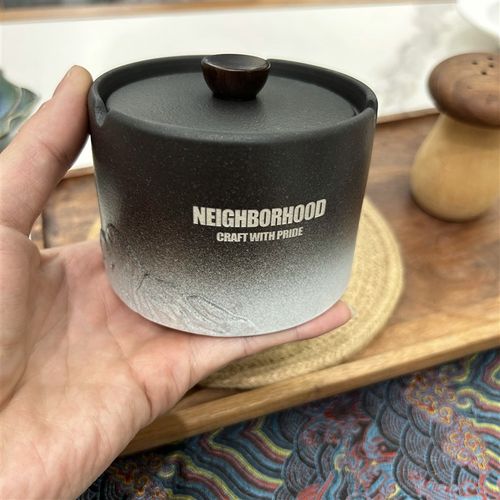 潮牌NBHD陶瓷烟灰缸带盖防飞灰家用客厅办公室时尚摆件烟缸烟味