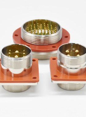 MX28-31气密封航空插头MX23-8P玻璃烧结真空密封穿墙式连接器4针