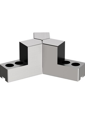 液压卡盘三爪56810寸L型台阶加高软爪120度尖角孔位后移正反通用