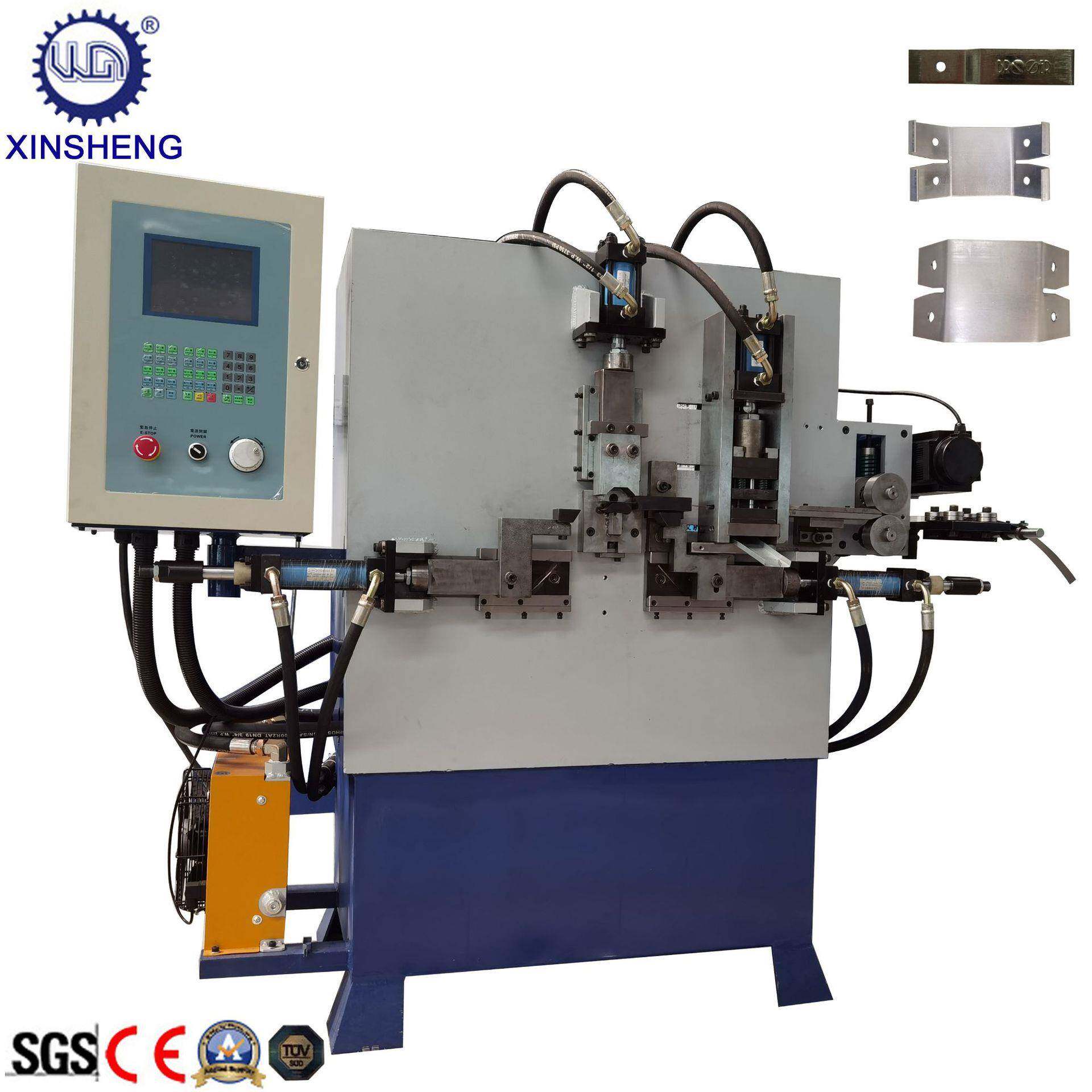 数控扁材折弯冲孔一体机成型机不锈钢扁材折弯机含冲孔刻字