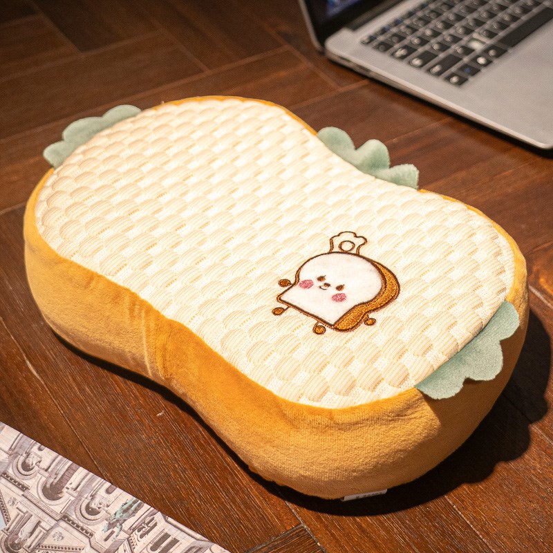 冰豆豆抱枕女生睡觉办公室专用学生宿舍床上记忆棉V护腰枕头靠垫