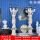 大理石西方人物雕塑欧式 汉白玉人物雕像别墅庭院石雕摆件支持定制