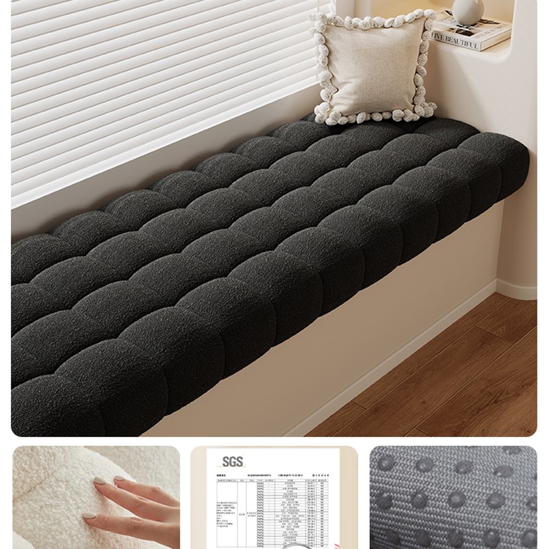 小雪球飘窗垫窗台垫2024新款z网红定制四季通用阳台坐垫榻榻米垫