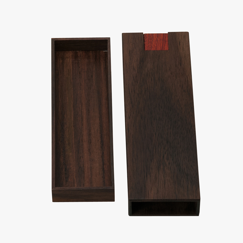 网红木文具盒高档抽拉复古实木钢笔盒素描L创意木制铅笔盒红木笔