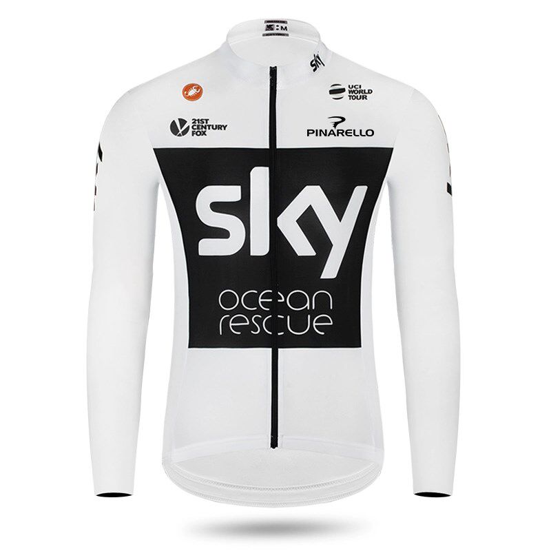 拯救海洋SKY天空高端春夏长短袖骑行服山地公路单车队版上衣男女