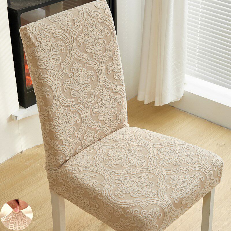 2025加厚万能通用椅子套罩坐垫靠背保护白色餐桌欧式皮实木板凳座
