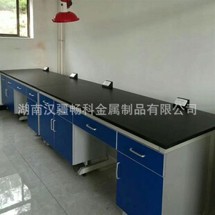 中央实验台设备 实验台 全钢实验室家具化验室PP实验室钢木工作台