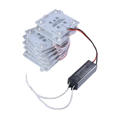 220V四灯漫反射区块链 软膜光源灯箱户外防雨高压漫反射方块模组