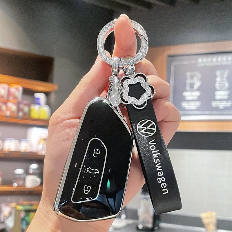 大众钥匙套女高尔夫8迈腾B9凌度L途昂X揽巡id3壳ID4扣ID6/id7