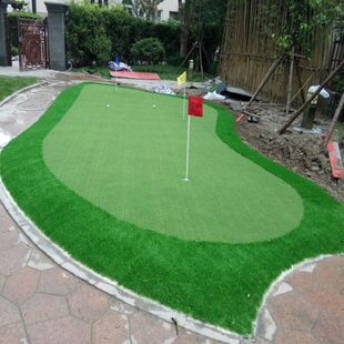 高尔夫球嵌沙果岭工程推杆练习器室内外迷你球场建设楼顶花园球场