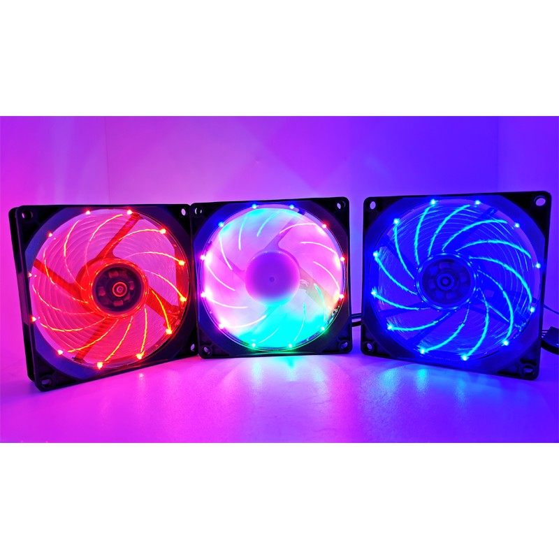 冰曼 静音9CM发光台式电脑机箱风扇9025CPU散热器风扇4针温控调速