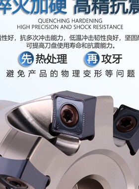 数控88度双面八角大切深铣刀盘 MFB288 重切削铣内冷铣刀盘 跨境