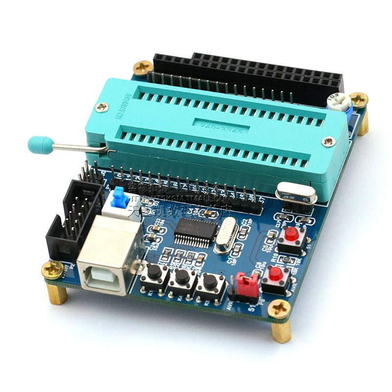 51单片机 小系统板 学习板 开发板 实验板 USB直接下载 (支持AVR)