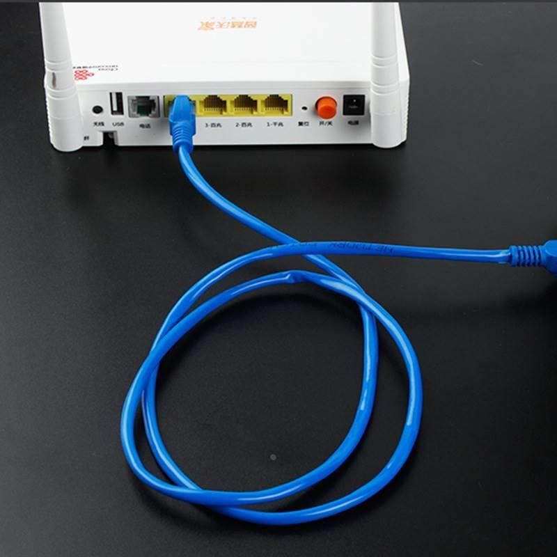 网线千兆六6类家用宽带电脑10m20米8路由器成品超连接网络线白色