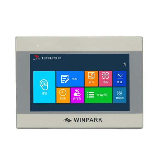 7寸4.3寸人机界面触摸屏plc工业串口屏显示器嵌入式组态电阻屏幕