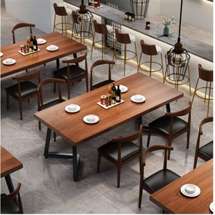 餐桌家用吃饭桌子现代简约长方形出租屋用吃饭桌子学习书桌洽谈桌