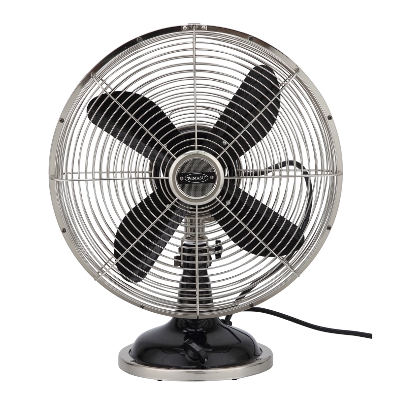 IMASU复古金属电风扇家用静音空气循环扇台式电扇摇头怀旧台扇