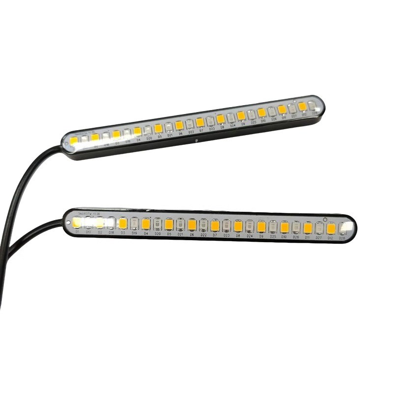 防水汽车摩托车小货车12vLED流水转向灯边灯刹车爆闪尾灯24灯珠