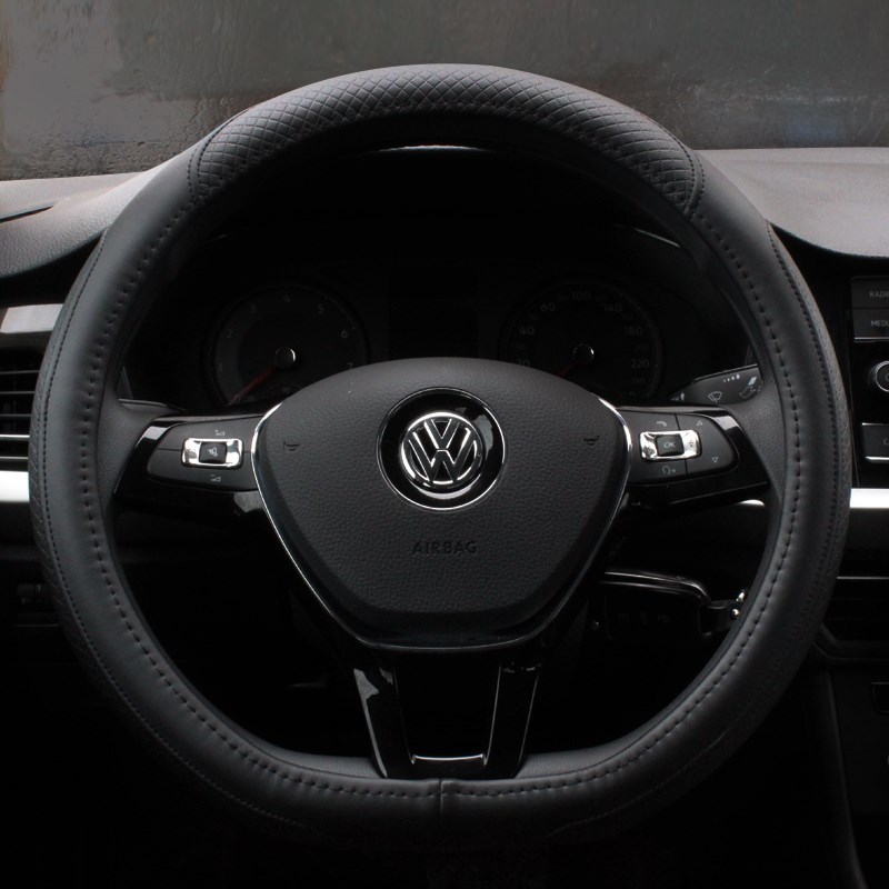 24款一汽大众探岳方向盘套真皮探岳x四季rline汽车把套免手缝2024