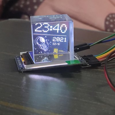 稚晖君屏幕透明小电视olocic分光棱镜25.4半反光玻璃菱镜