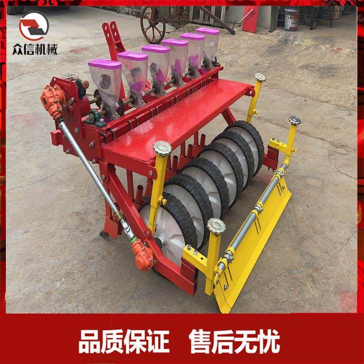 四轮拖拉机带播种机高粱播种机油菜娃娃菜菠菜蔬菜籽播种旋耕机