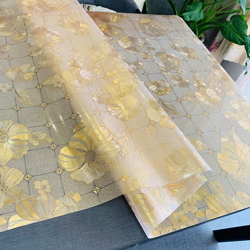 透明彩色软质玻璃水晶板方桌布防水防烫茶几O垫塑料餐桌垫台布印