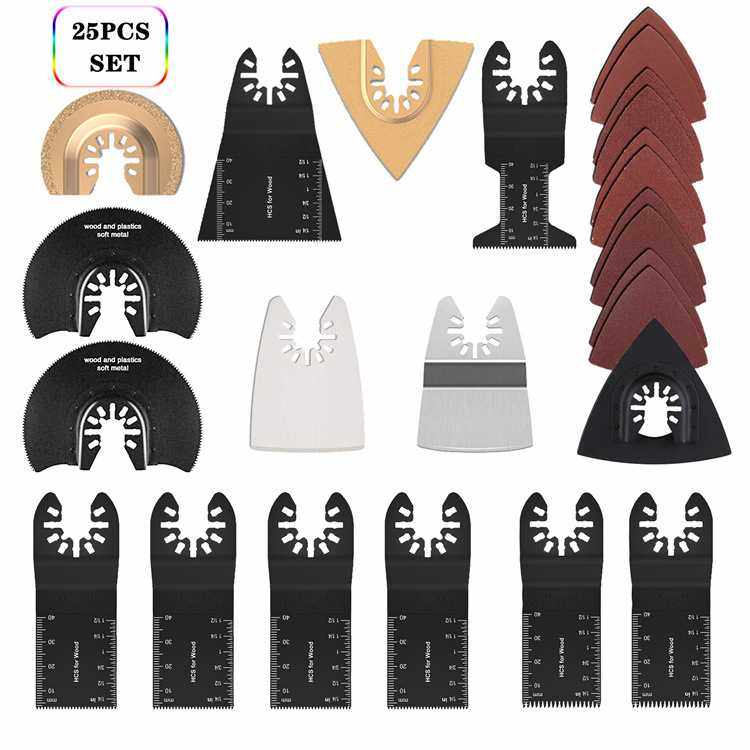 25件万用宝多功能机修边机锯片套件 木工摆动配件 开口快装,五金/工具,锯片,淘宝优惠券,粉丝福利购,淘宝优惠卷